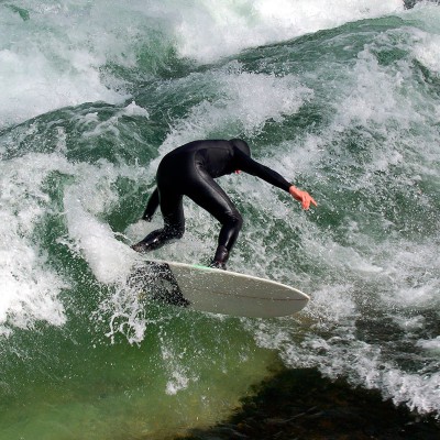 Eisbach Surfer Wave